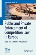 Cover: Public and Private Enforcement of Competition Law in Europe - Springer