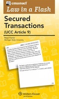 Cover: Emanuel Law in a Flash for Secured Transactions - Aspen Publishers Inc.,U.S.