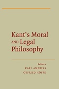 Cover: Kant's Moral and Legal Philosophy - Cambridge University Press