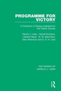 Cover: Programme for Victory (Works of Harold J. Laski) - Routledge