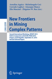 Enlarge image Cover: New Frontiers in Mining Complex Patterns - Springer