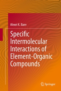 Abbildung von: Specific Intermolecular Interactions of Element-Organic Compounds - Springer
