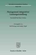 Cover: Management integrativer Leistungserstellung. - Duncker & Humblot