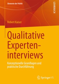 Enlarge image Cover: Qualitative Experteninterviews - Springer VS