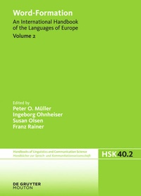 Enlarge image Cover: Word-Formation - De Gruyter Mouton