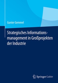 Abbildung von: Strategisches Informationsmanagement in Großprojekten der Industrie - Springer Gabler