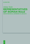 Cover: Representatives of Roman Rule - De Gruyter