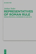 Cover: Representatives of Roman Rule - De Gruyter