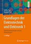 Cover: Grundlagen der Elektrotechnik und Elektronik 1 - Springer Vieweg
