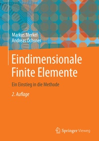 Enlarge image Cover: Eindimensionale Finite Elemente - Springer Vieweg