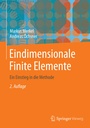 Cover: Eindimensionale Finite Elemente - Springer Vieweg