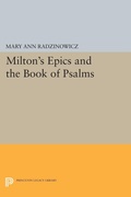 Cover: Milton's Epics and the Book of Psalms - Princeton University Press