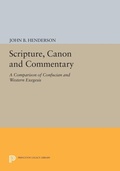 Cover: Scripture, Canon and Commentary - Princeton University Press