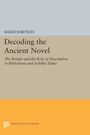 Cover: Decoding the Ancient Novel - Princeton University Press