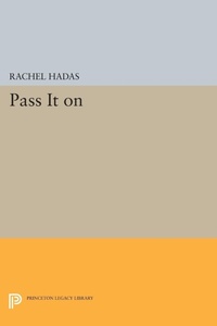 Enlarge image Cover: Pass It On - Princeton University Press
