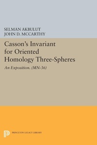 Abbildung von: Casson's Invariant for Oriented Homology Three-Spheres - Princeton University Press