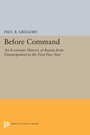 Cover: Before Command - Princeton University Press