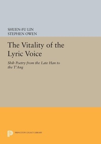 Enlarge image Cover: The Vitality of the Lyric Voice - Princeton University Press
