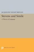 Cover: Stevens and Simile - Princeton University Press