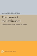 Cover: The Form of the Unfinished - Princeton University Press