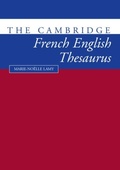 Cover: The Cambridge French-English Thesaurus - Cambridge University Press