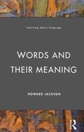 Cover: Words and Their Meaning - Routledge