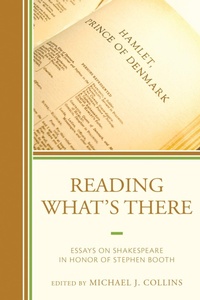 Enlarge image Cover: Reading What's There - University of Delaware Press