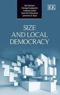 Cover: Size and Local Democracy - Edward Elgar Publishing