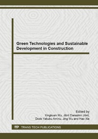 Enlarge image Cover: Green Technologies and Sustainable Development in Construction - Trans Tech Publications Ltd