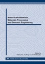 Cover: Nano-Scale Materials, Materials Processing and Genomic Engineering - Trans Tech Publications Ltd