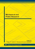 Cover: Mechanical and Power Research - Trans Tech Publications Ltd