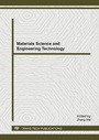 Cover: Materials Science and Engineering Technology - Trans Tech Publications Ltd