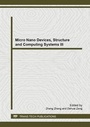 Cover: Micro Nano Devices, Structure and Computing Systems III - Trans Tech Publications Ltd