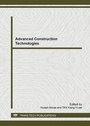Cover: Advanced Construction Technologies - Trans Tech Publications Ltd