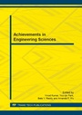 Cover: Achievements in Engineering Sciences - Trans Tech Publications Ltd