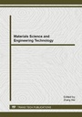 Cover: Materials Science and Engineering Technology - Trans Tech Publications Ltd