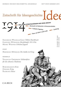 Abbildung von: Zeitschrift für Ideengeschichte Heft VIII/2 Sommer 2014 - C.H.BECK