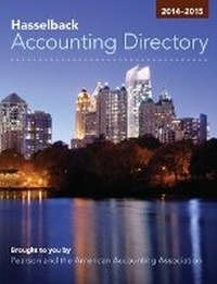 Abbildung von: Hasselback Accounting Directory 2014-2015 - Pearson