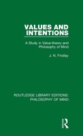 Cover: Values and Intentions - Routledge