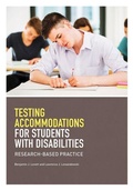 Cover: Testing Accommodations for Students with Disabilities - American Psychological Association