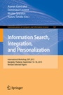Cover: Information Search, Integration, and Personalization - Springer