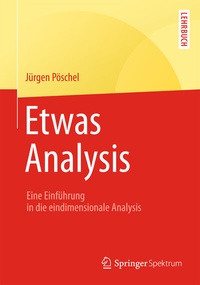 Abbildung von: Etwas Analysis - Springer Spektrum