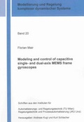 Cover: Modeling and control of capacitive single- and dual-axis MEMS frame gyroscopes - Shaker