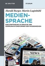 Cover: Mediensprache - De Gruyter