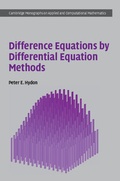 Cover: Difference Equations by Differential Equation Methods - Cambridge University Press