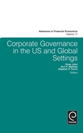 Cover: Corporate Governance in the US and Global Settings - Emerald Group Publishing Limited