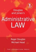 Cover: Douglas and Jones's Administrative Law - Federation Press