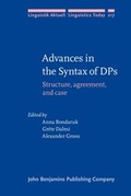 Cover: Advances in the Syntax of DPs - John Benjamins Publishing Co
