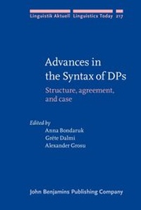 Enlarge image Cover: Advances in the Syntax of DPs - John Benjamins Publishing Co