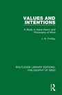 Cover: Values and Intentions - Routledge